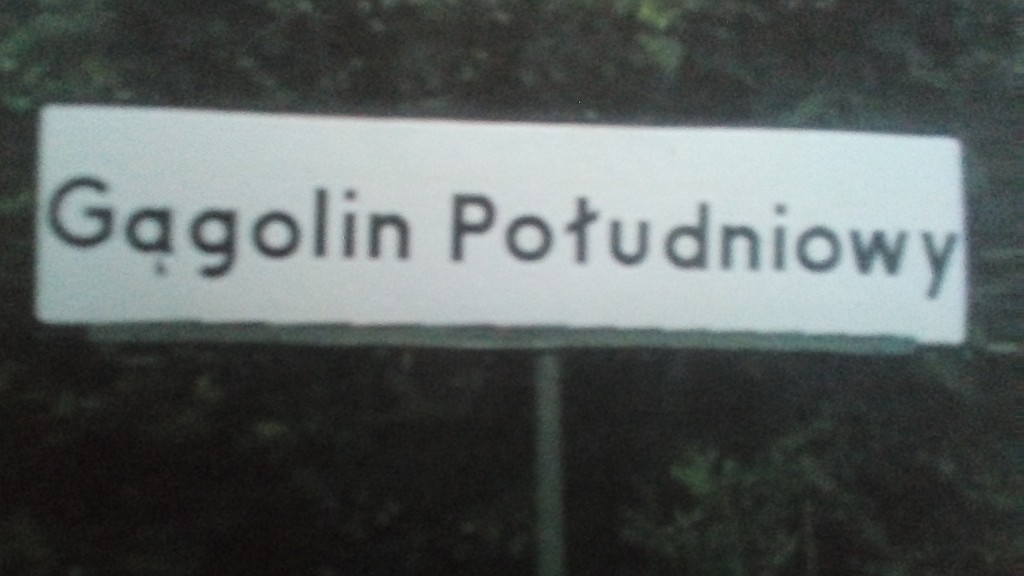 Biała tablica Gągolin Południowy (od lat 80-tych do 2004 r.)